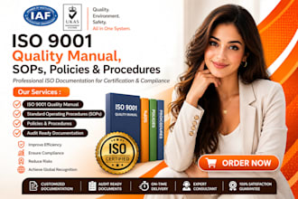 iso 9001 quality manual, sops, policies and procedures