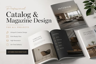 design catalog and all magazine project with adobe indesign