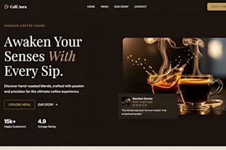 design squarespace specialty coffee website craft brewery wineries yineyard site