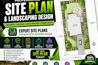create a site plan, landscape design and backyard renovation plan