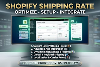 shopify shipping rate shiplogic shipestimate ratetell shiptoall shipgate indokir
