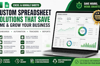 develop excel dashboards for your business professional spreadsheets