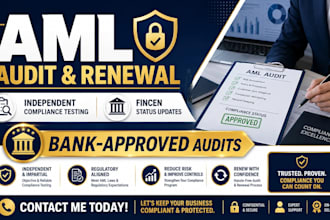 secure your bank account with an independent aml audit and fincen msb renewal