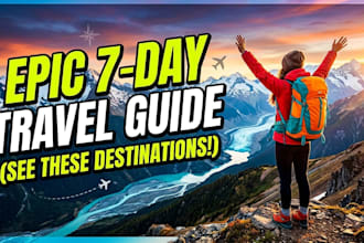 design viral travel youtube thumbnails