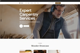 build squarespace carpentry website craftsman website fence contractor website