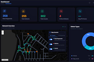 create an interactive map dashboard with realtime data using react and python