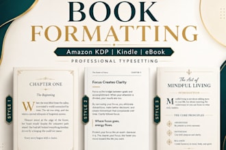 do book formatting for amazon kdp kindle formatting ebook and book typesetting