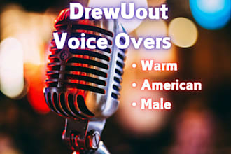 record a warm professional voiceover for your project