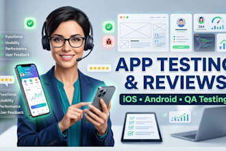 do app testing user testing for mobile app ios app and write honest app reviews