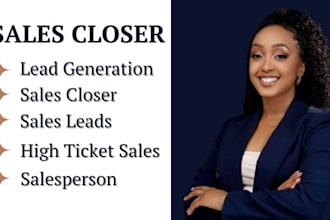 sales closer sales representative lead generation b2b sales agent sales rep