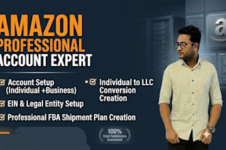 be your amazon professional account setup and llc migration expert