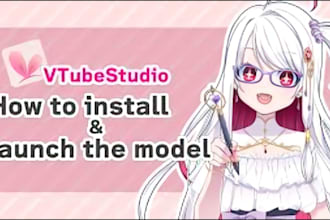 design and rig live2d vtuber models for vtube studio, vroid and vrchat
