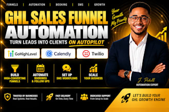 setup gohighlevel automation, calendly, twilio, sales funnel workflow ghl expert