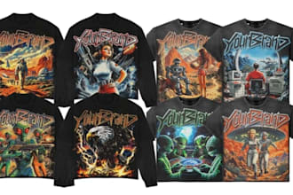 design y2k streetwear graphic logo design edgy gen z clothing brand design
