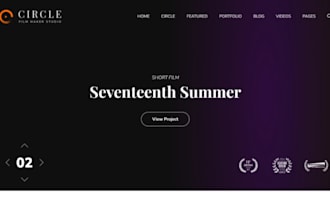 design squarespace filmmaker website music cinema streaming video website