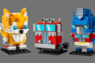 design a custom lego brickheadz moc from your photo or ideas with instructions
