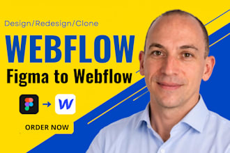 design or develop webflow website, figma to webflow, webflow business website