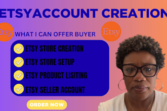 help create and optimize your etsy shop account