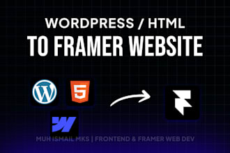 migration your wordpress website to framer website responsive