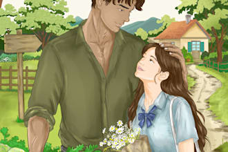 do create a romance novel cover design