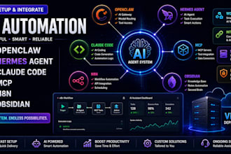 setup openclaw obsidian hermes agent claude code mcp n8n obsidian ai automation
