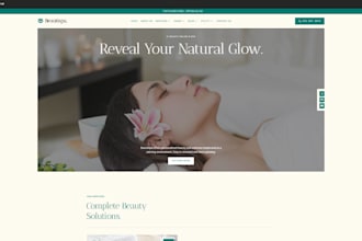 build squarespace cosmetic clinic facial rejuvenation website spa dermal website