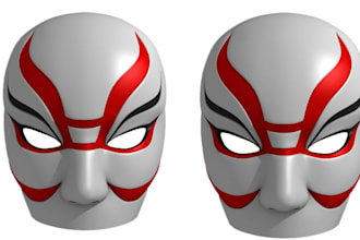 sculpt 3d mask model