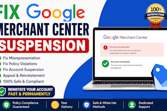 fix google merchant center suspension