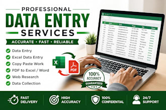 data entry , copy paste