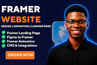 design framer website, framer landing page, figma to framer animation website