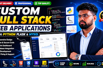 build a custom full stack website using python flask and mysql