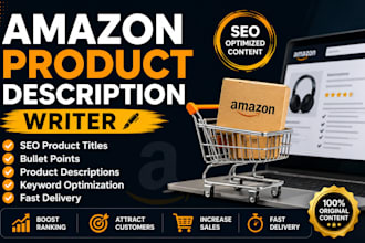 write SEO amazon product descriptions and bullet points