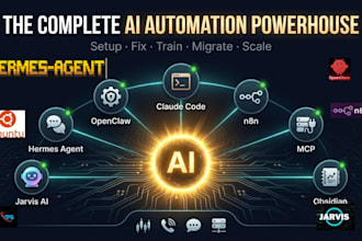 setup fix hermes agent openclaw jarvis ai claude code n8n mcp automation ubuntu