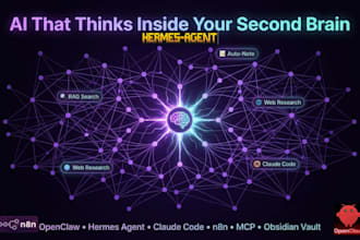 setup openclaw hermes agent obsidian vault n8n mcp claude code second brain vps