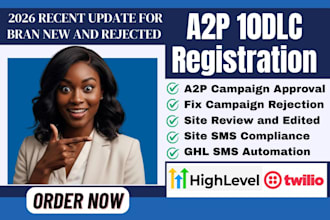 a2p 10dlc registration website tcr compliance setup for twilio and gohighlevel