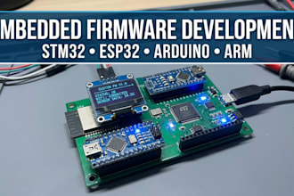 create custom embedded firmware for stm32, esp32, arduino, and arm