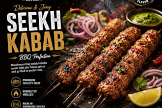design eye catching food social media posts