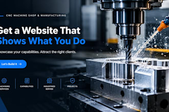 build cnc machine shop manufacturing company business industrial website