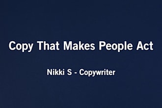 write conversion copy and ad copy for your small business