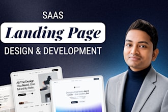 design and develop high converting saas landing page