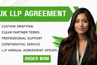 draft a professional UK llp agreement tailored to your business needs