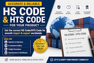 find the correct hs code for your import and export products