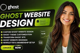 build ghost cms website and newsletter, setup, update, fix ghost website cms