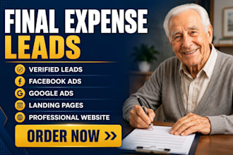 provide verified final expense leads funnels and a professional website
