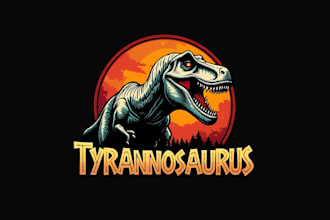 do a professional tyrannosaurus dinosaur logo for your brand
