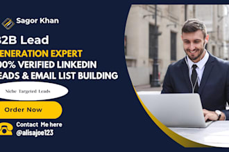 provide targeted b2b leads via linkedin and email research