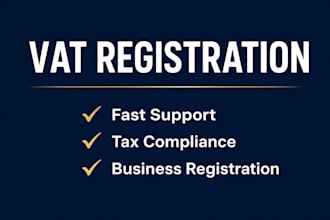 handle vat registration and tax registration for your business