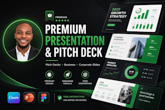 design investor pitch deck or redesign ppt for startups, powerpoint presentation