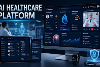 develop ai medicine healthcare app, telemedicine analytics and symptom ai system