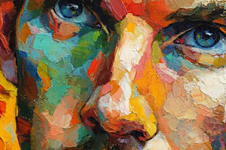 paint an acrylic painting portrait for you